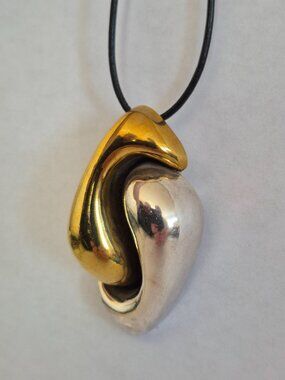 Vintage Signed DULCE Taxco Mexico 925 Silver Pendant Brooch
